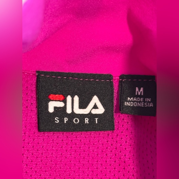Fila Magenta Zip-Up Jacket Medium - Picture 4 of 7